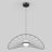 Kalev 1 - Light Matte Black LED Sphere Pendant