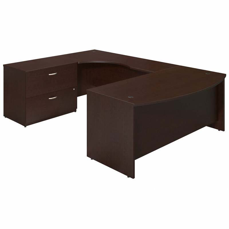 Bureau en forme de U avec classeur latéral côté gauche 72 po x 36 po Series C Elite