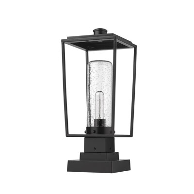 Luminaire à fixation sur mât câblé noir à 1 lumière H 20 po Jadine