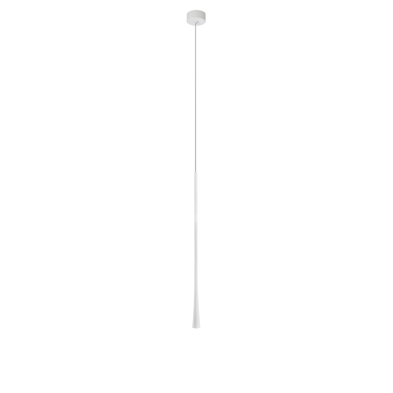 1 - Light LED Cone Pendant, White
