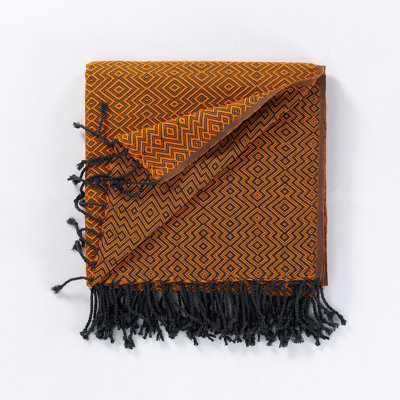 Cotton and Olive Throw