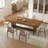 Mid-century Back Side Chair, Faux Leather Dining Chair with Solid Wood Legs, No Assembly Needed-312731033