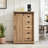 5 Drawers Dresser W/Sliding Barn Door