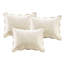 Housse de lit de jour crème - réversible 6 pièces avec bordure festonnée, matelas simple et articles assortis sur le bord pour du coton rempli d'accessoires-127323206-127323208
