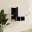 Armoire de salle de bain murale avec rangement ouvert et fermé