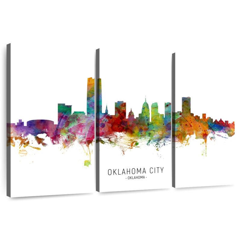 Rorry Oklahoma City Skyline I, 24" H x 38" W