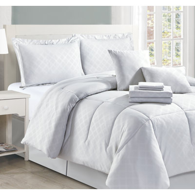 10-Piece Pre-Washed Microfiber Comforter Bed-in-a-bag