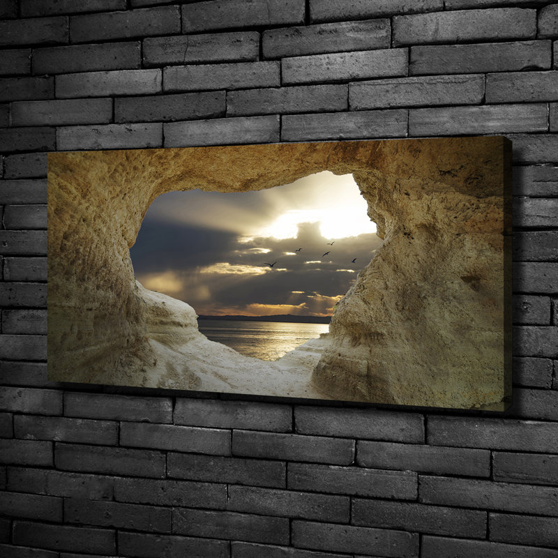 Seaside Cave - Wrapped Canvas Print