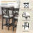 Farmhouse Counter Height Dining Table Set-115299918-115299919