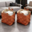 Panier de rangement en cuir italien tissé à la main de style italien, panier à linge polyvalent, imperméable et résistant aux taches, élégant bac décoratif pour les hôtels et les familles d'accueil