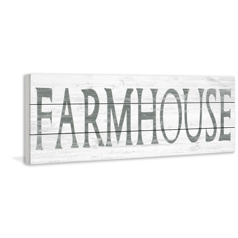 Vintage Farmhouse par Marmont Hill - impression sur bois, H 10 po x l 30 po x P 1,5 po