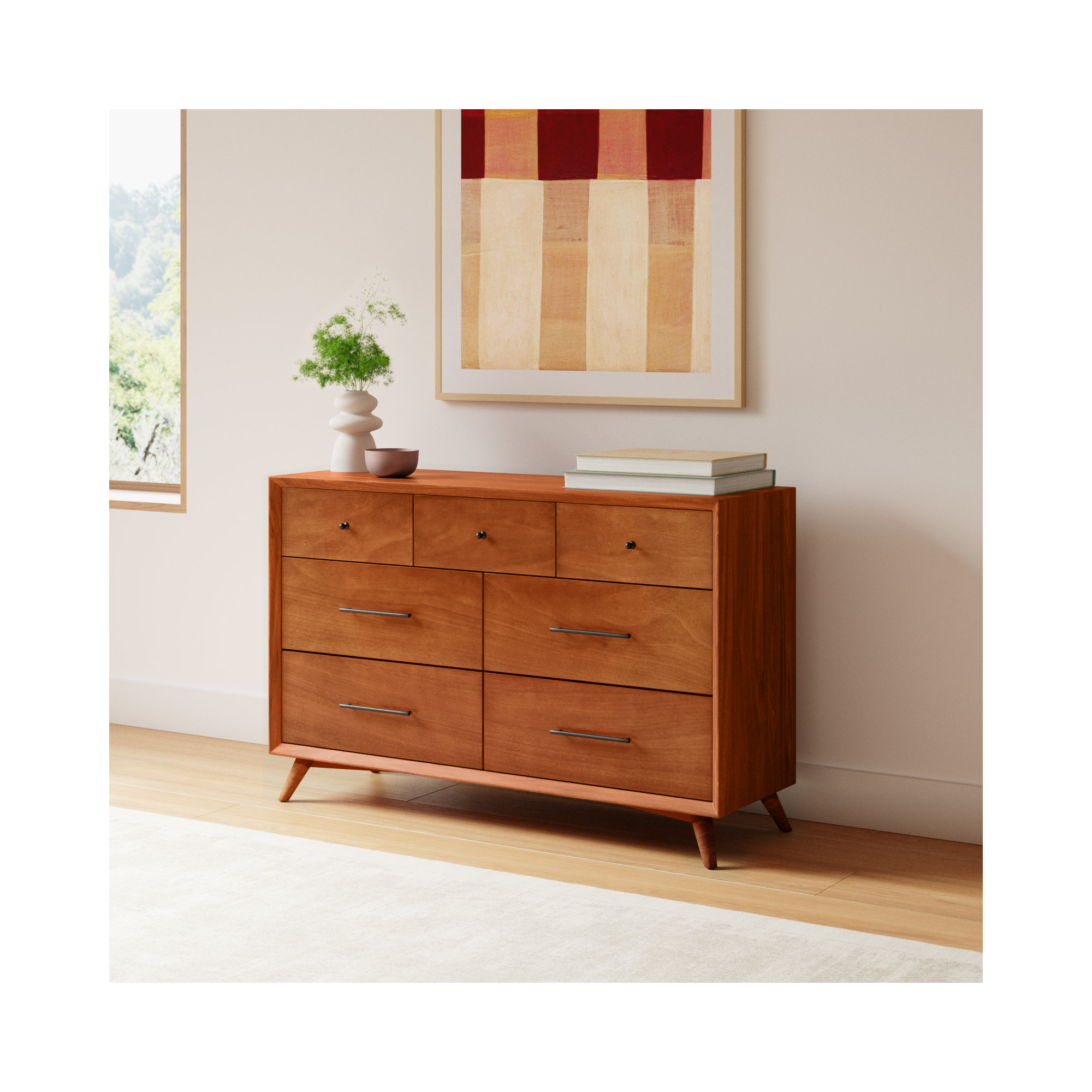 Williams 7-Drawer Dresser, Chestnut