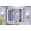 Armoire à pharmacie murale moderne avec porte miroir et 6 tablettes ouvertes Modern-328592899