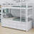 Wood Bunk Bed With Trundle And Drawers-865284771