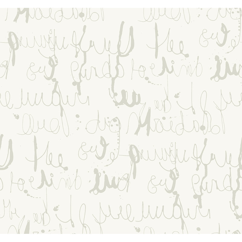 Papier peint encastré Theobald de Seabrook Designs, Ivoire; gris