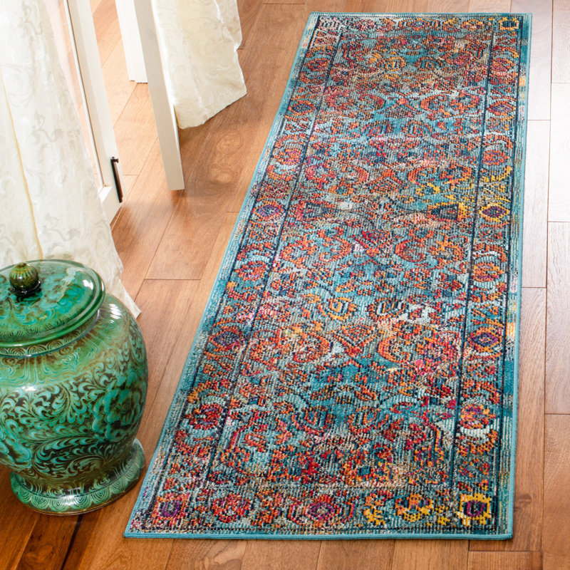 Floral Area Rug, Runner 66 x 213cm