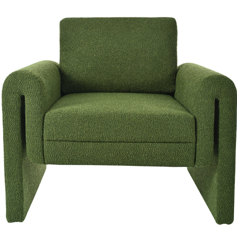 Chaise d'appoint moderne - rembourrée Bouclé pour un revêtement de salon élégant et confortable