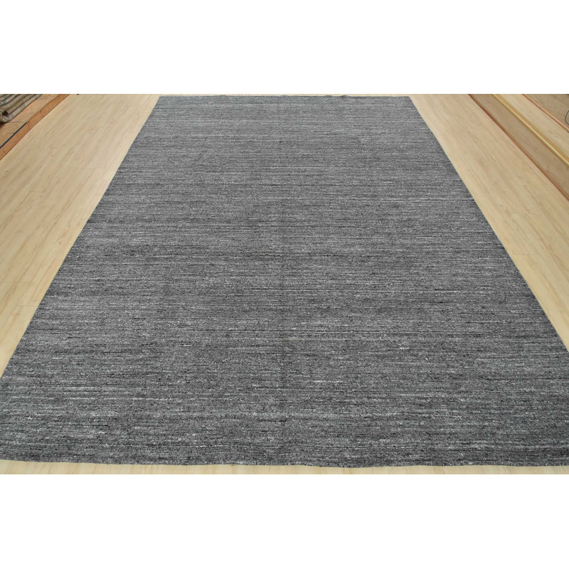 Tapis gris unique de 9 pi 2 po x 11 pi 11 po Dois