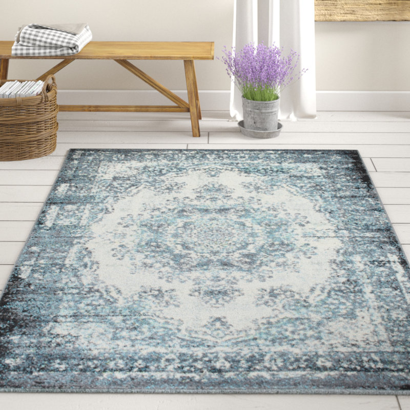 Abstract Indoor Rug, Rectangle 2' x 7'