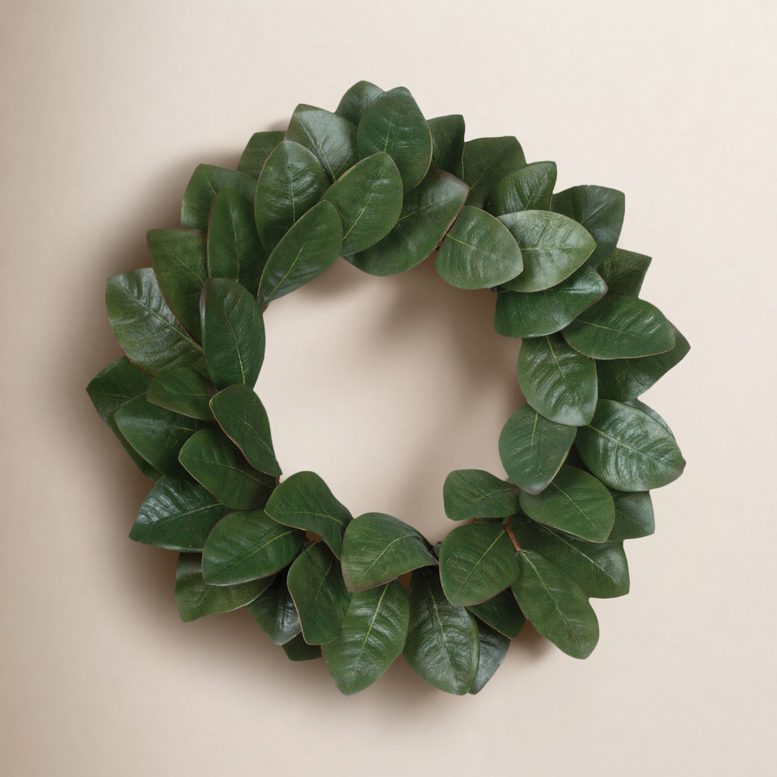 20" Diane Artificial Magnolia Leaf Wreath