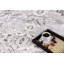 Tapis de couloir gris abstrait en polyester tissé à la machine Ireanna-1926957530