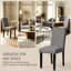 Chaises parsons rembourrées en lin Selema-243576628