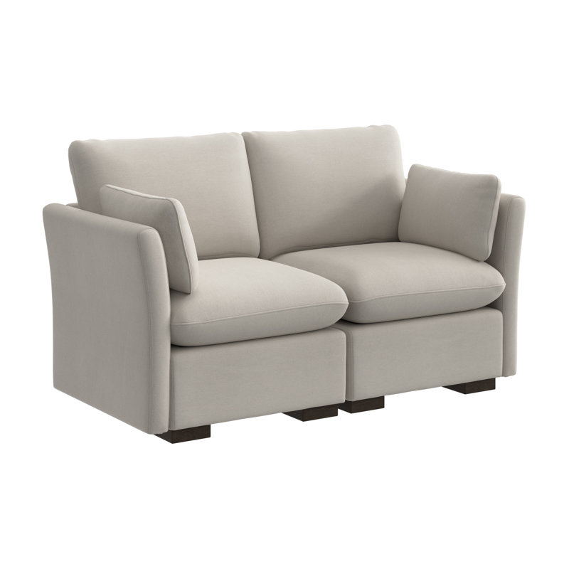 Stedman Modular 2-Seater Loveseat, Living Room Furniture, Mist Taupe, 36.61" H x 68.12" W x 35.83" D
