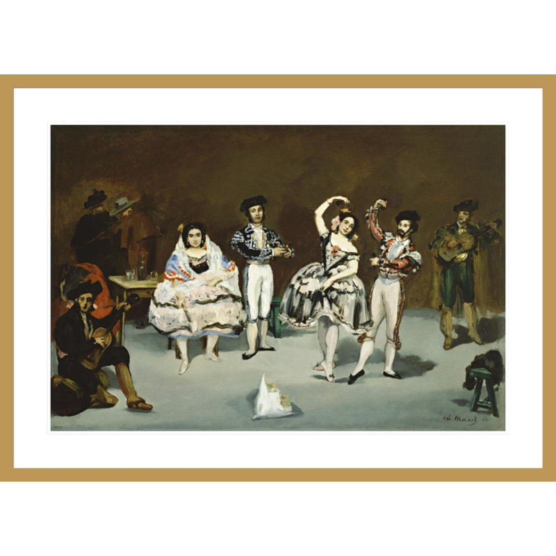 «Ballet espagnol» par Edward Manet, impression giclée sur cadre, H 30,37 po x l 41,5 po