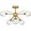 Plafonnier semi-encastré 6 lumières Albro-915502137