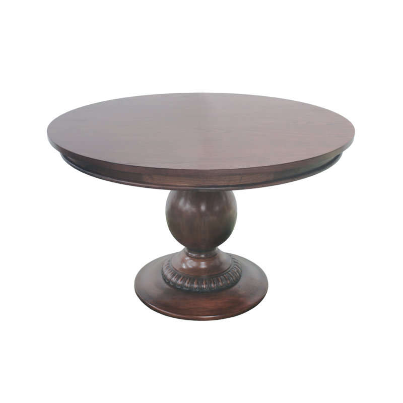 Charlotte Pedestal Table - 48" - Walnut, 30"H x 48"L x 48"W, Walnut
