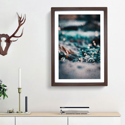 Splash of Water in Abstract - Picture Frame Graphic Art Print