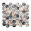 Recycled 13.88'' x 12.63'' Glass Mosaic Wall Tile-63332434