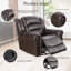 Fauteuil inclinable en cuir Nayshawn Vegan