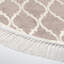 Tapis lavable antidérapant, 5,9 x 5,9 pi, crème et brun | 100% polyester, 0,1 po d'éponge et 0,2 po de hauteur de base | Durable et doux, 900 g / m² | Parfait pour le salon, la chambre à coucher et la salle à manger, lavable à la machine à 86 ° F-118256715