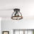 3-Light Modern Design Semi-Flush Mount Light Fixture