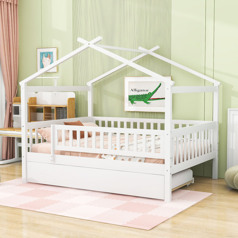 Pontoosuc Wood Daybed with Twin Size Trundle, Full, White