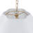 4-Light Scalloped Flower Fabric Shade Chandelier