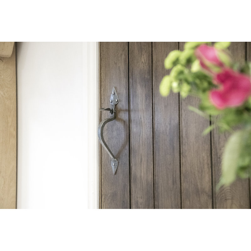 Gothic Tuscan Thumb Latch, Pewter Patina