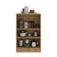Table de salle à manger avec îlot de cuisine et comptoir avec surface de repas spacieuse, 3 tablettes latérales accessibles pour le rangement de la cuisine-128970495