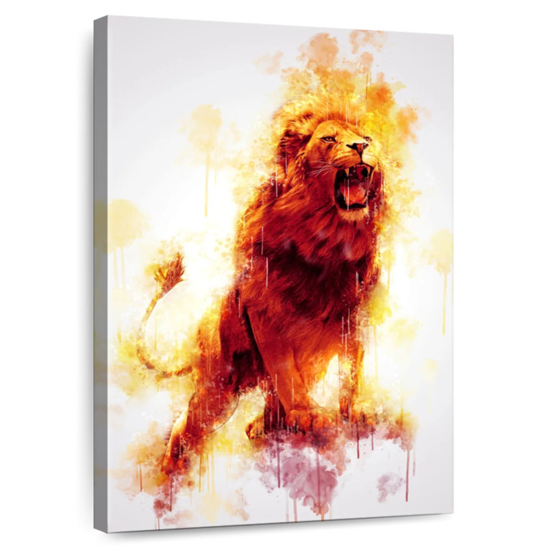 Brampt Lion Mighty, 39" H x 26" W