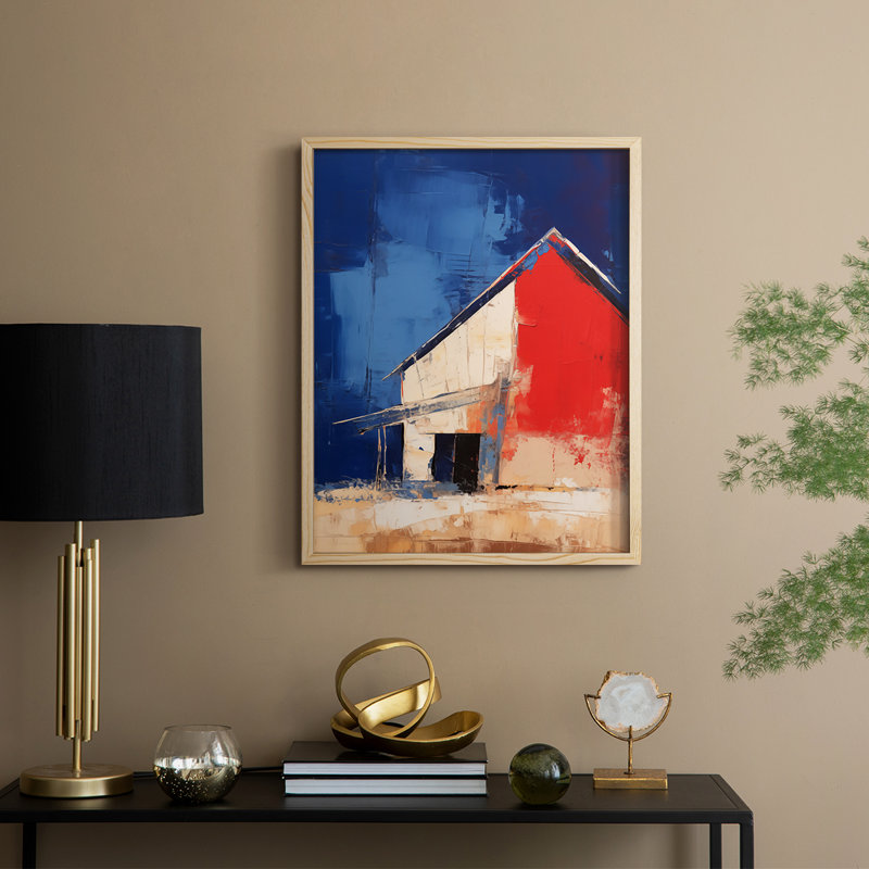 «LANDSCAPES Series Cxxv», reproduction encadrée - bois massif, 11" H x 9" W