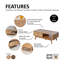 Yaelle Four Leg Coffee Table with Storage-1150559684