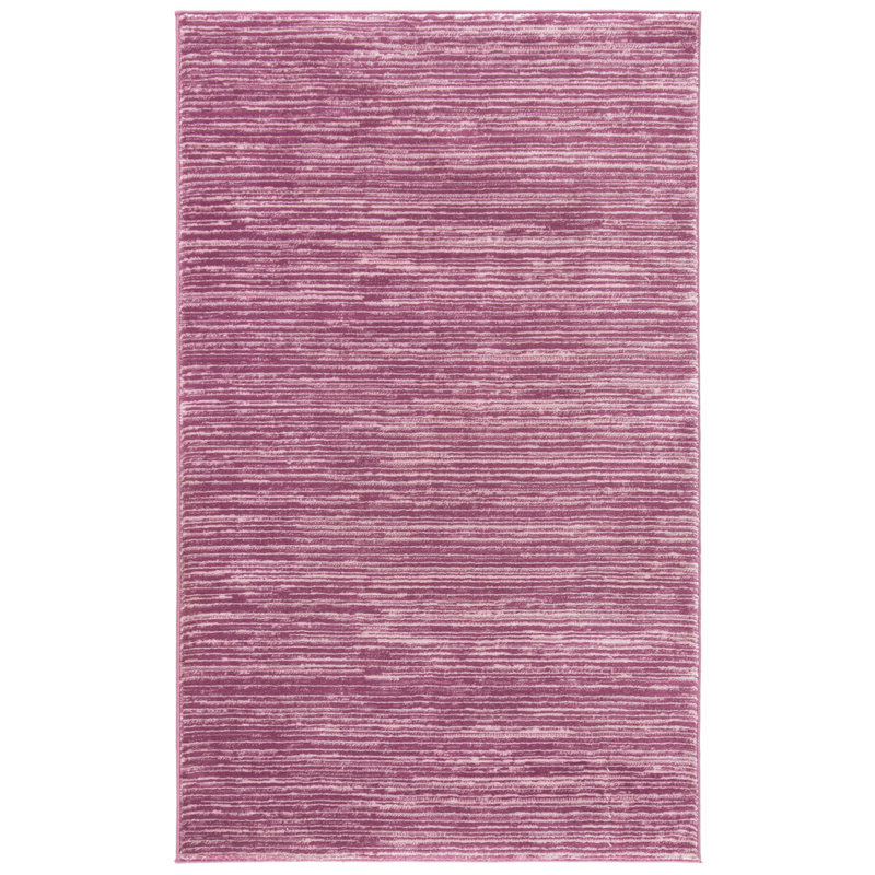 Tapis mauve à motif abstrait Valladolid Mullen, Rectangle 3 pi x 5 pi