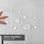 Rideau de douche imperméable rétro à motif floral abstrait avec 12 crochets-1490838549