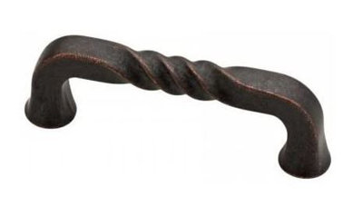 Poignée rustique 3 po bronze statuaire