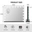 Makeup Mirror with 3 Color Lights, 80×63cm Large Lighted Vanity Mirror with 18 Dimmable LED Bulbs-644281079
