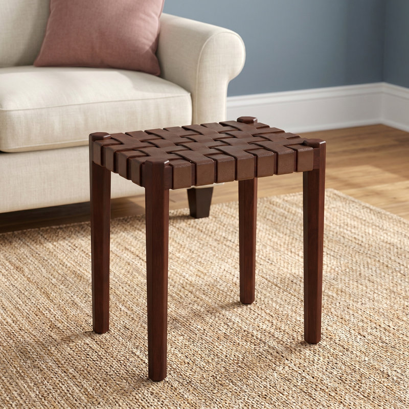 Ken Solid Wood Accent Stool