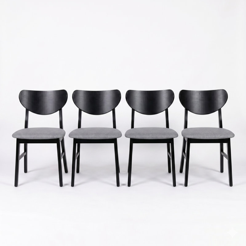 Ensemble de chaises Easton (ensemble de 4), Noir