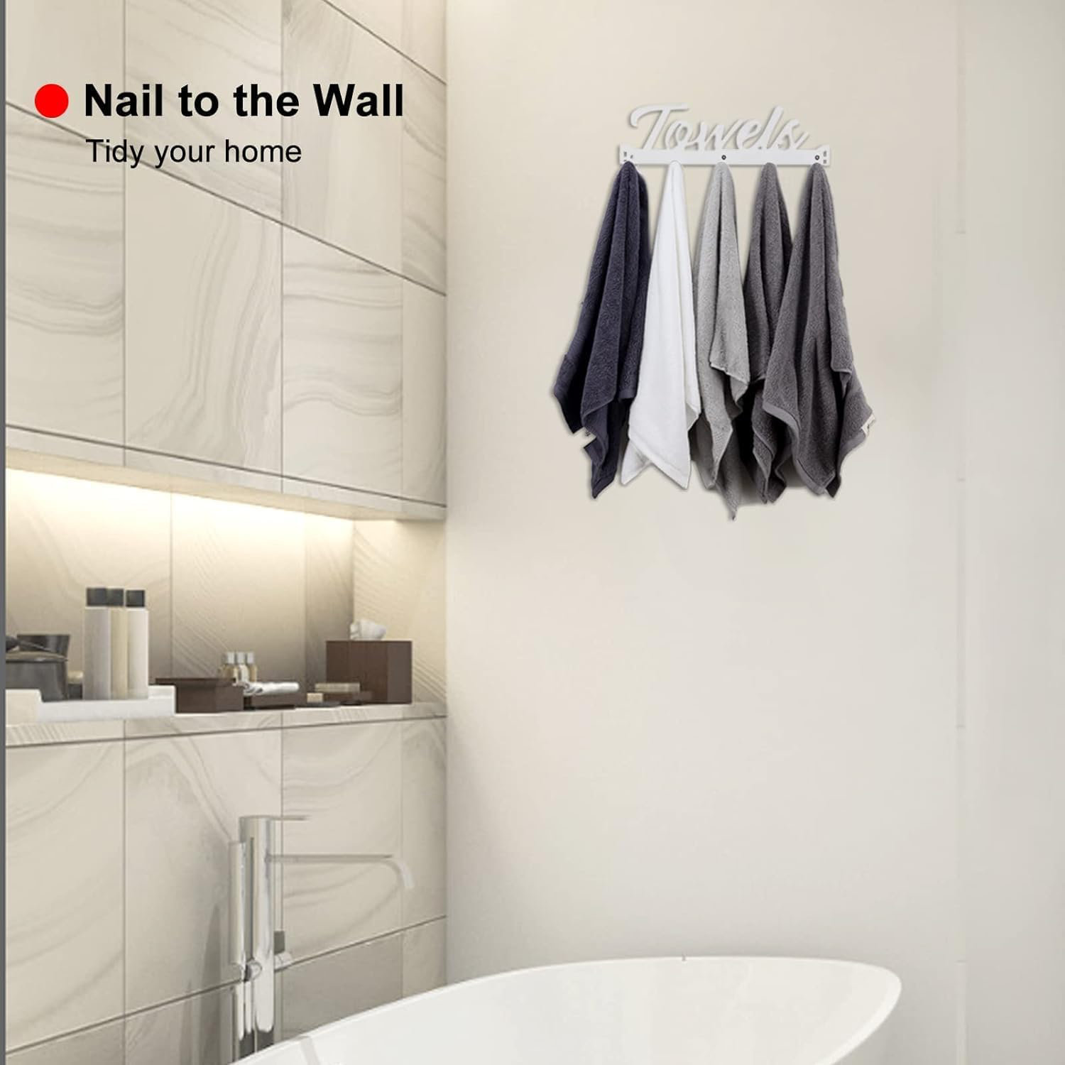 Space Saving Towel Rack