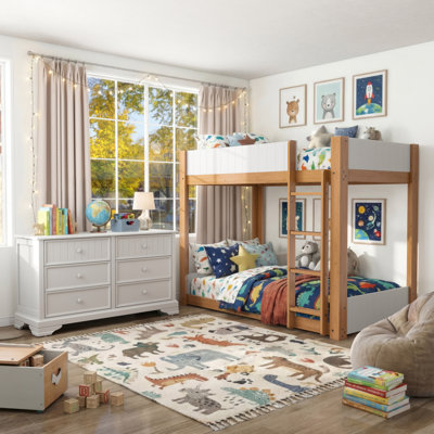 Ostrander 2-Piece Bunk Bed And Dresser Set